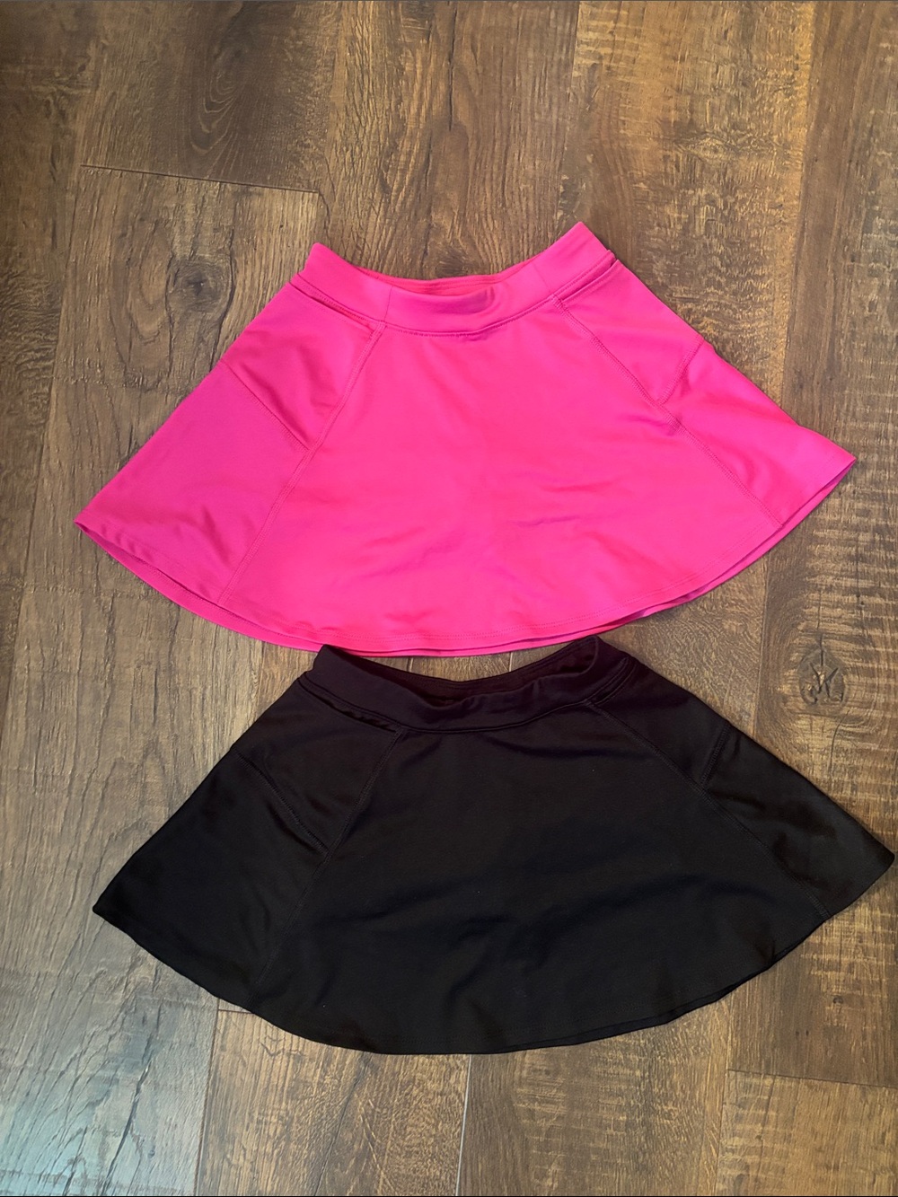 Athletic Works Girls Two-Pack Skorts in Hot Pink and Black